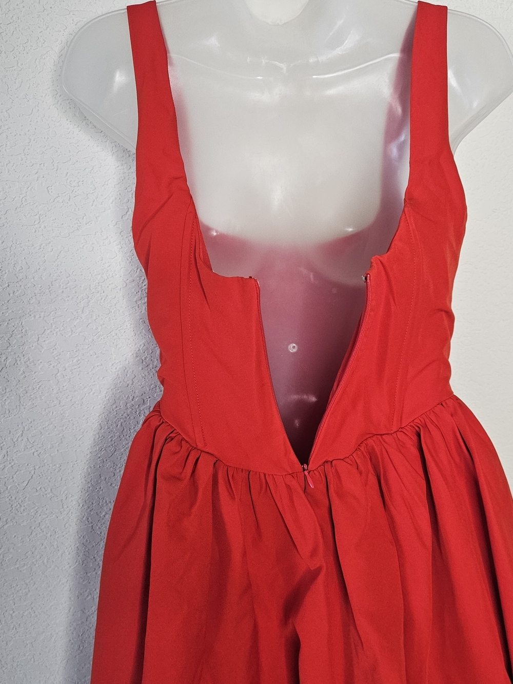 Showpo Aimee Mini Dress Red Corset Fit & Flare Scoop Neck Party Dress Size 6 NWT - Picture 11 of 14